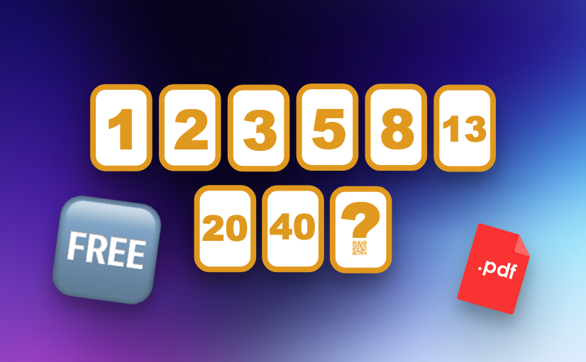Planning Poker Card Deck Template